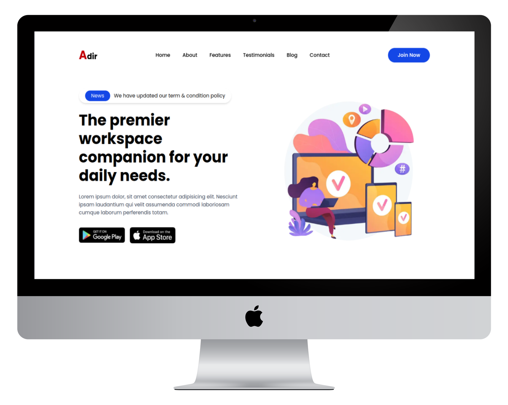 Workspace – App Landing Page